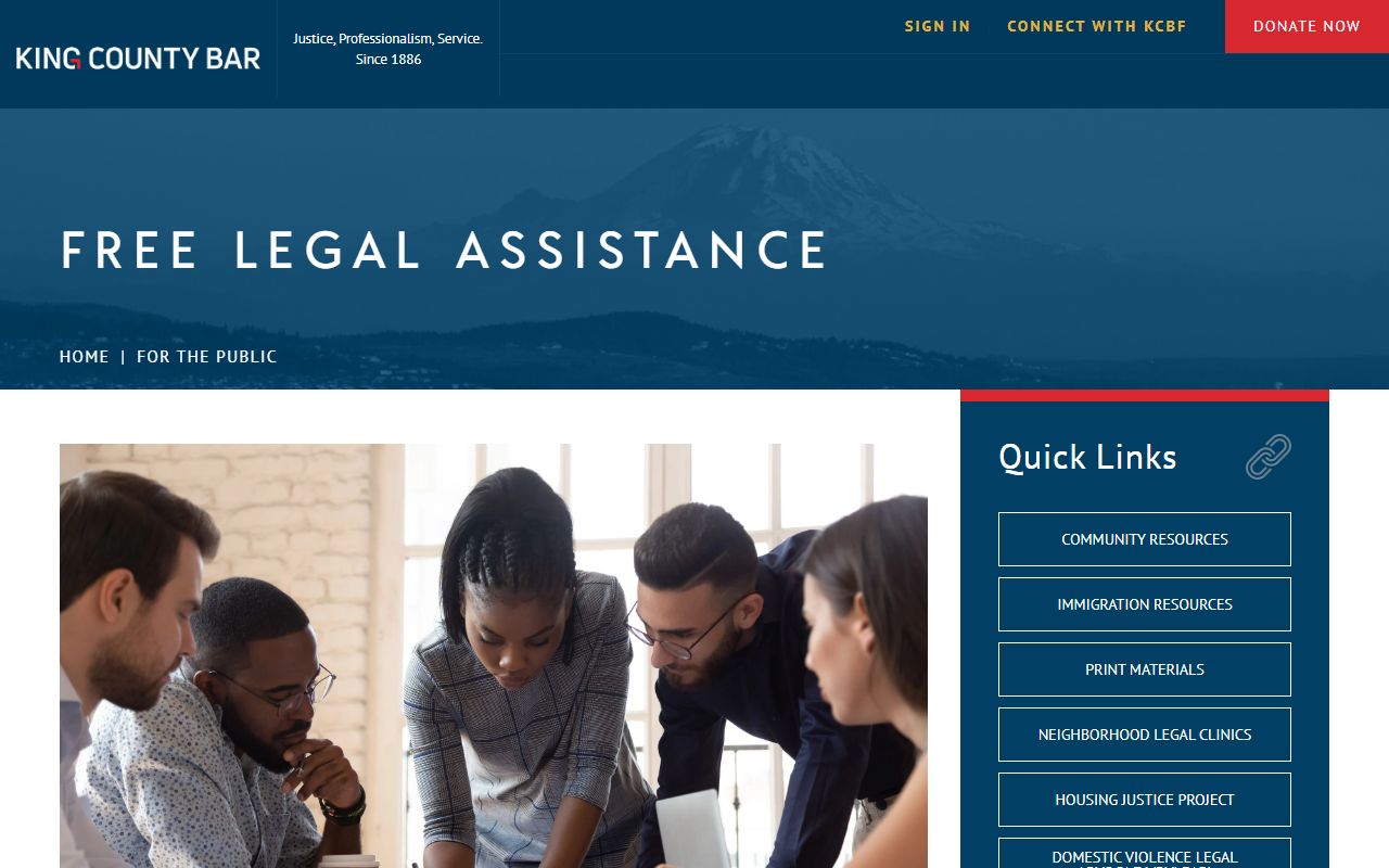 King County arrest records King County Bar Association legal assistance