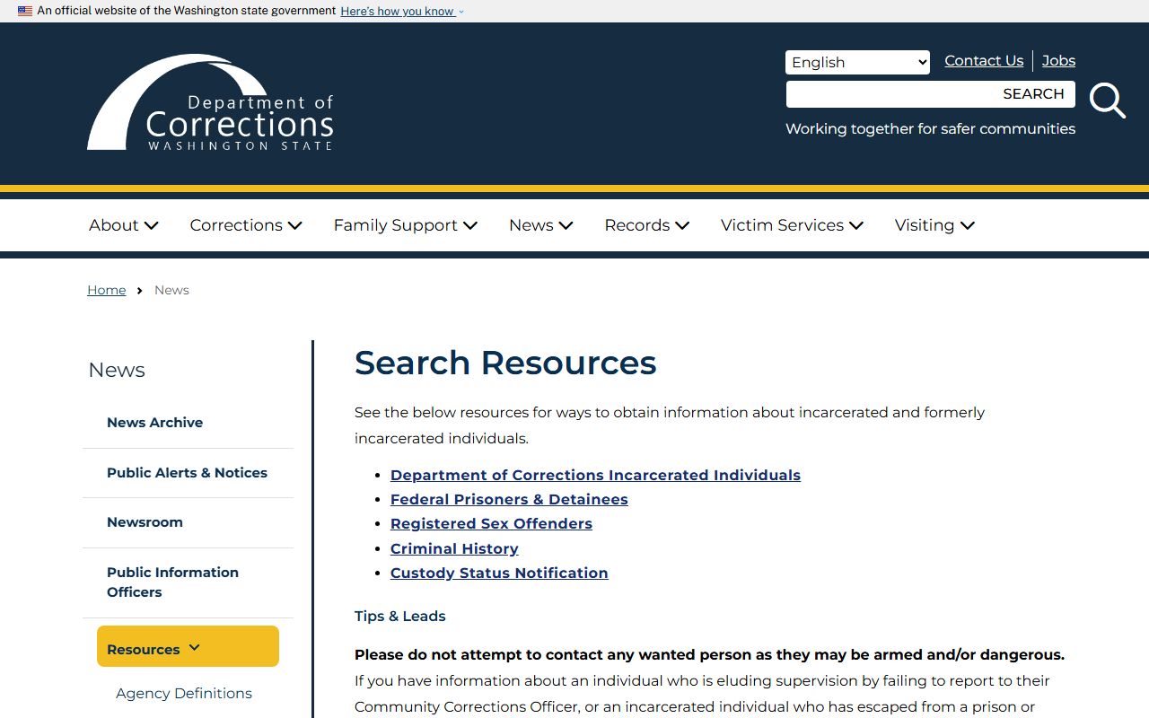 King County inmate search DOC search resources hub