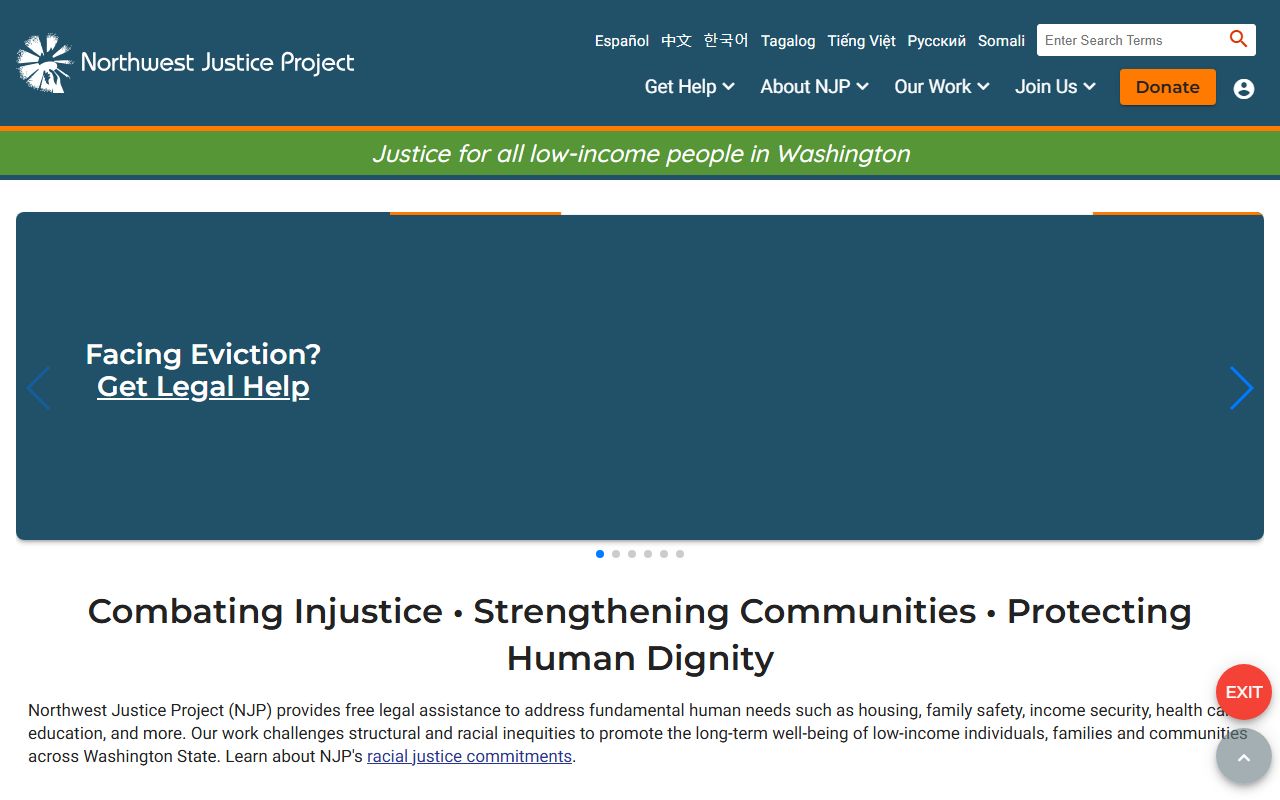 King County released inmates Northwest Justice Project reentry resource