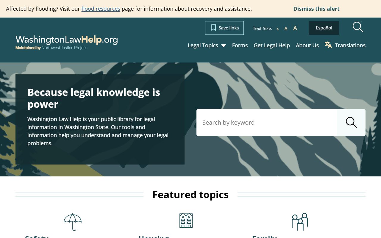 King County released inmates Washington LawHelp self-help resource